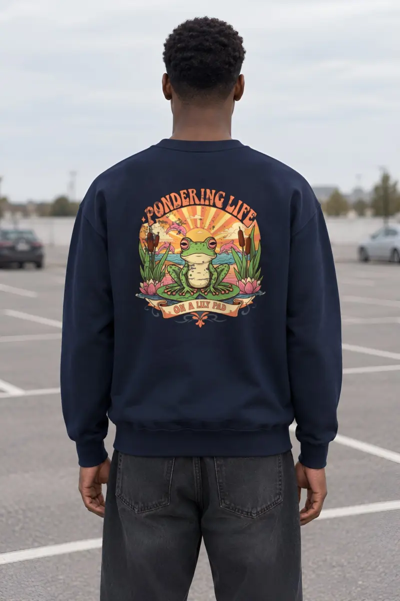 "Pondering Life" Heavy Blend Unisex Crewneck Sweatshirt