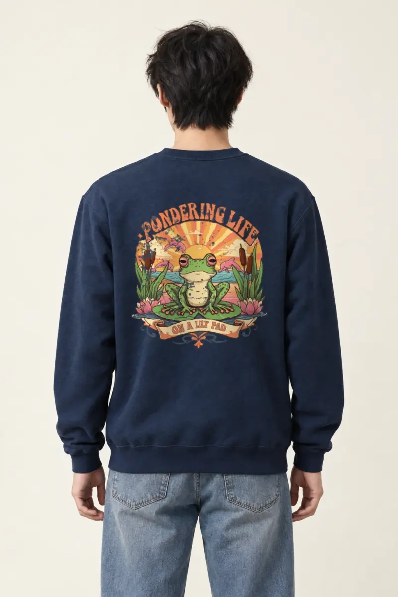 "Pondering Life" Heavy Blend Unisex Crewneck Sweatshirt | Gildan 18000
