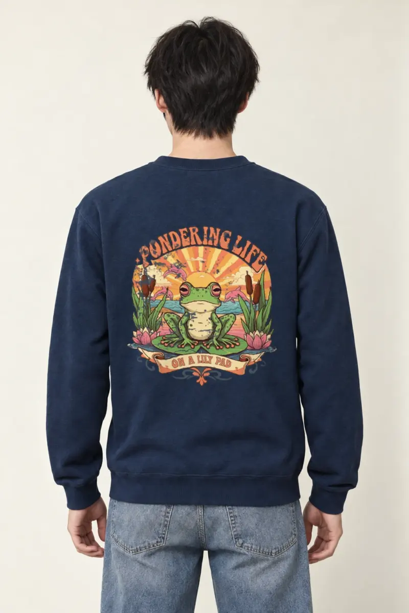 "Pondering Life" Heavy Blend Unisex Crewneck Sweatshirt