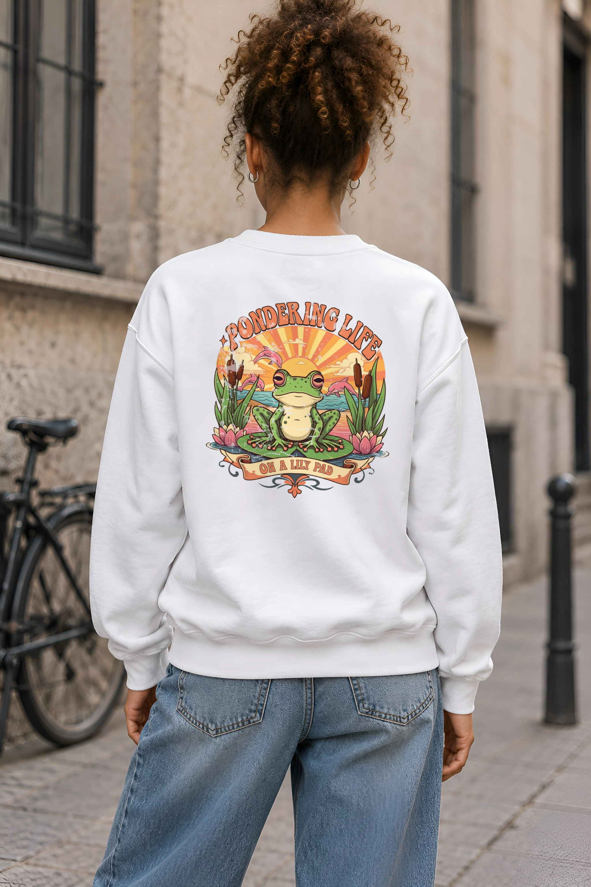 "Pondering Life" 1 Crewneck Sweatshirt