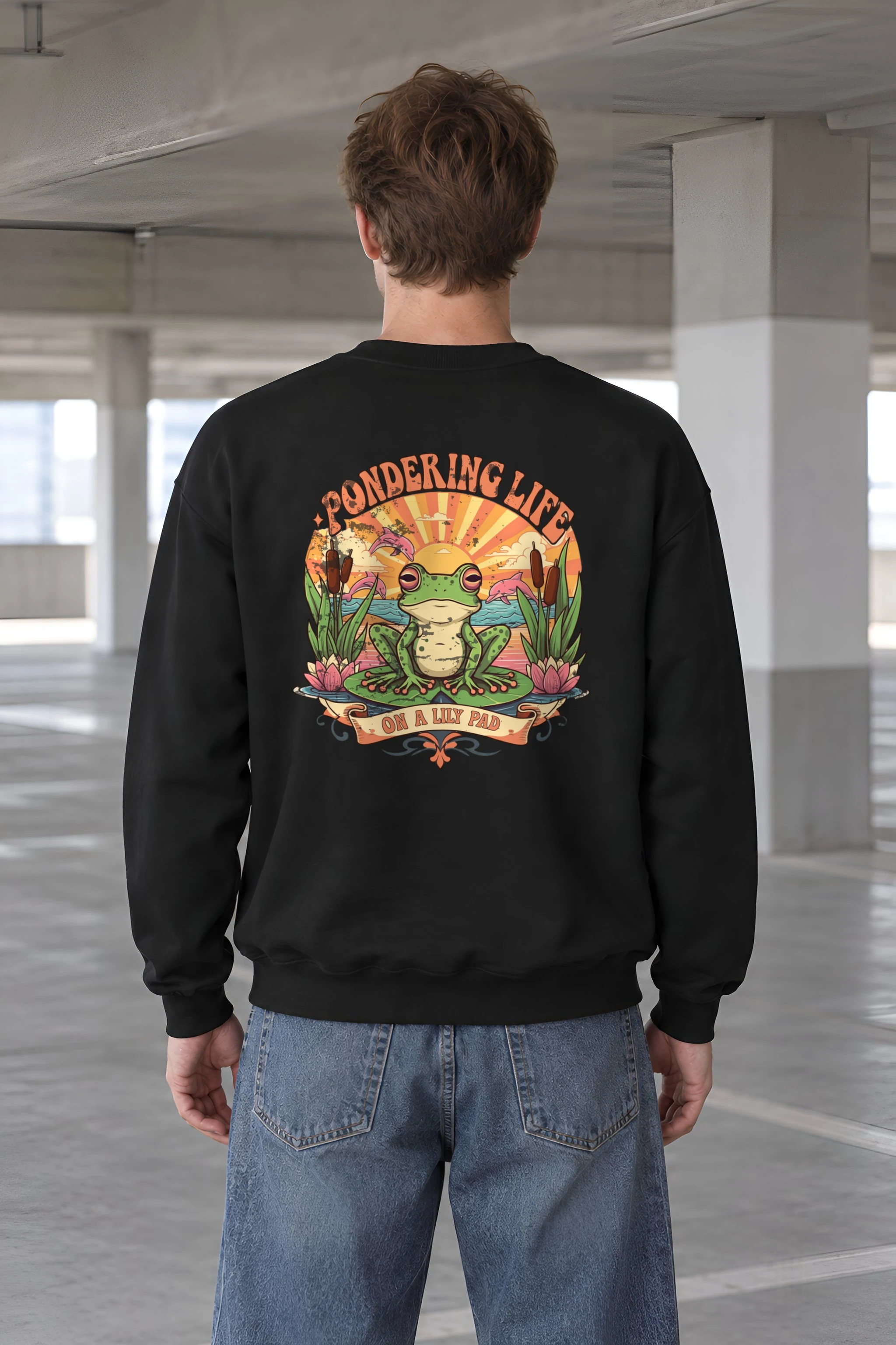 "Pondering Life" 1 Crewneck Sweatshirt