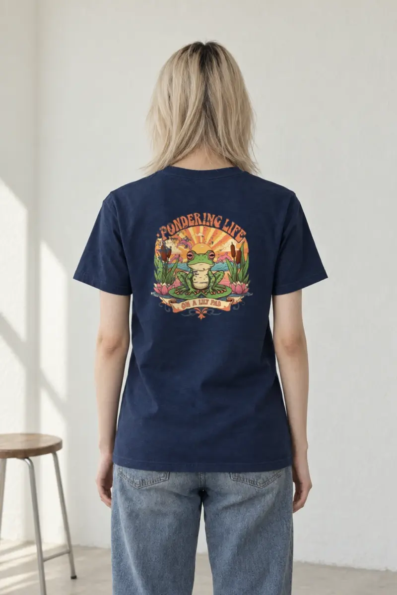 "Pondering Life" Heavyweight Unisex Crewneck T-shirt