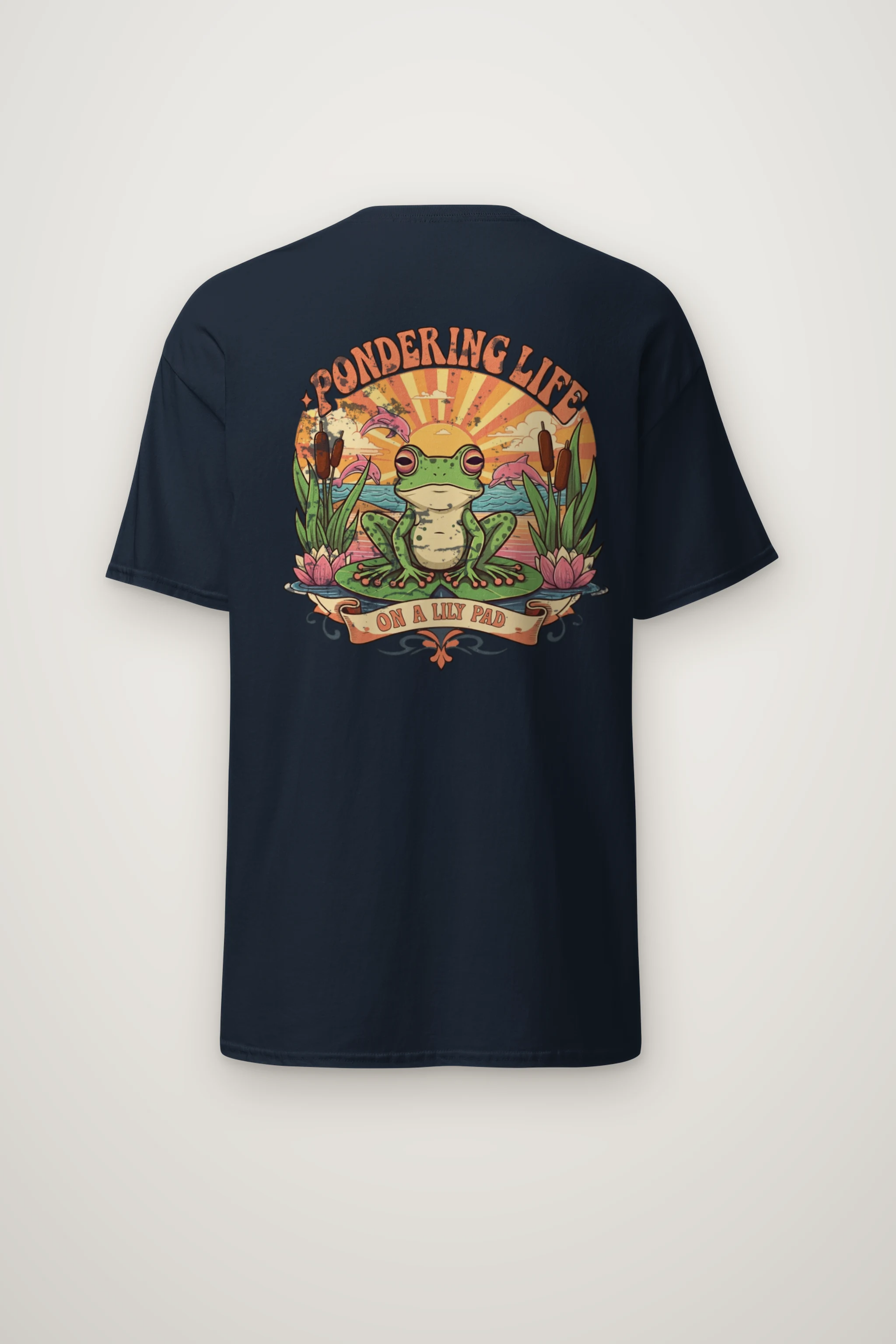 "Pondering Life" Heavyweight Unisex Crewneck T-shirt