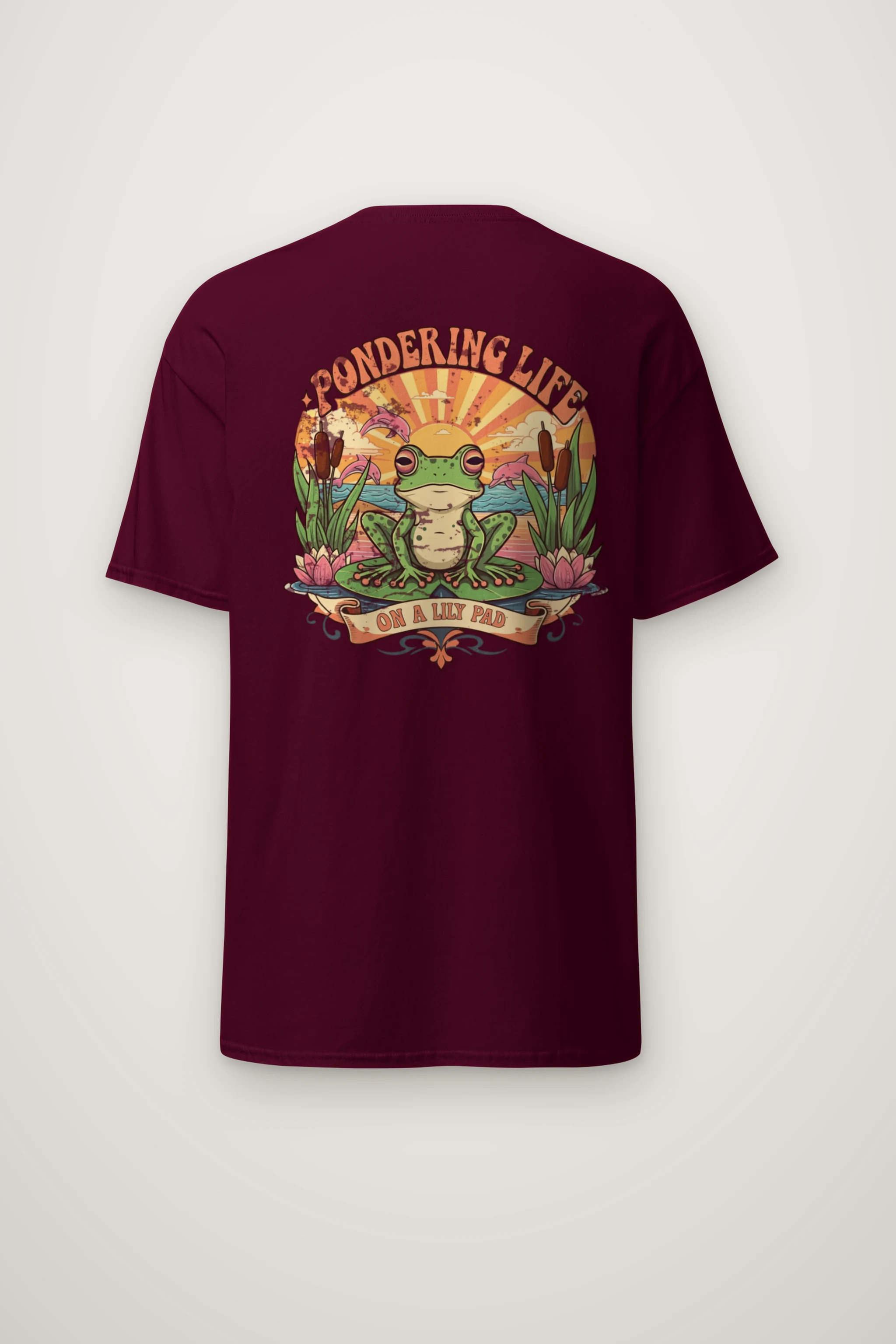 "Pondering Life" Heavyweight Unisex Crewneck T-shirt