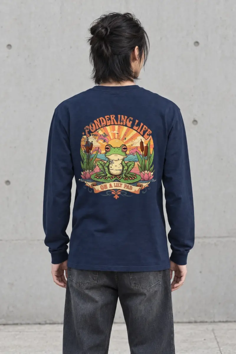 "Pondering Life" Unisex Longsleeve T-shirt | Gildan 2400