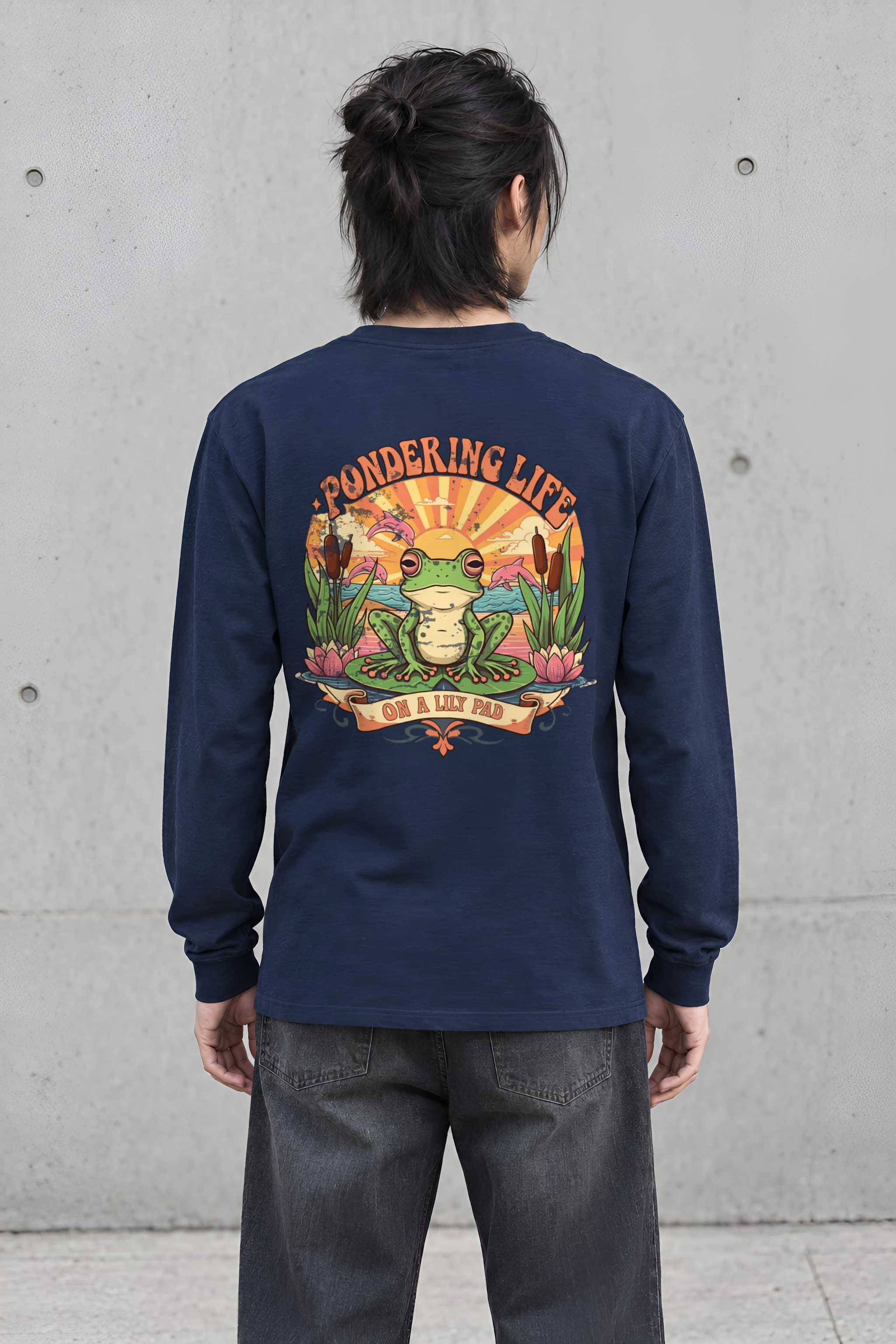 "Pondering Life" Unisex Longsleeve T-shirt