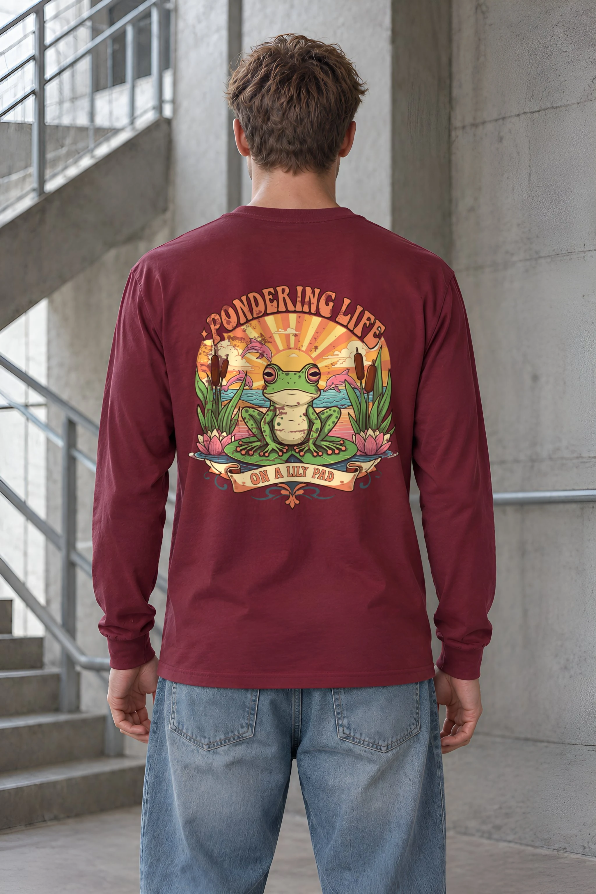 "Pondering Life" Unisex Longsleeve T-shirt