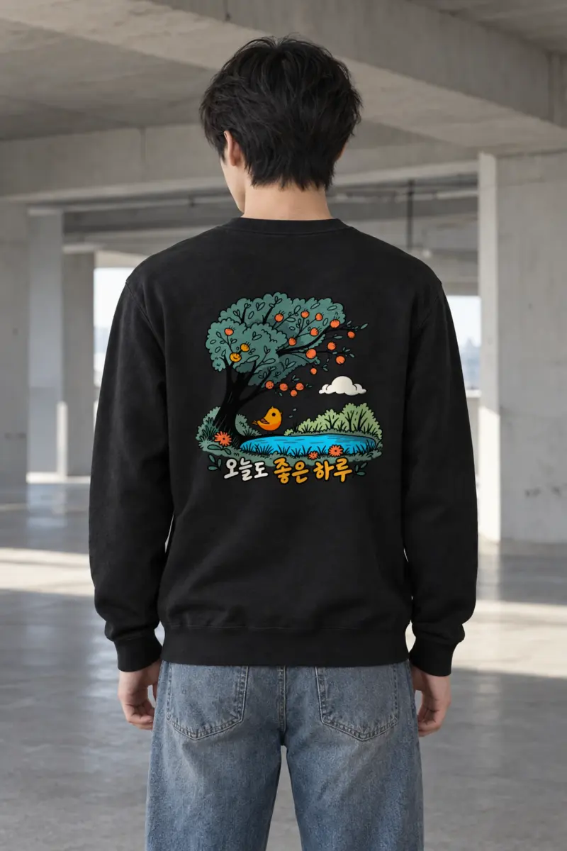 "Pondside Fruit Bird" Heavy Blend Unisex Crewneck Sweatshirt