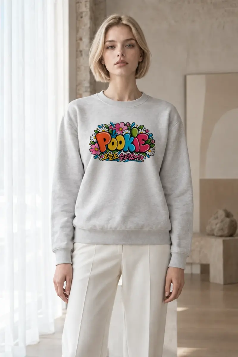 "Pookie Today Too" Heavy Blend Unisex Crewneck Sweatshirt | Gildan 18000