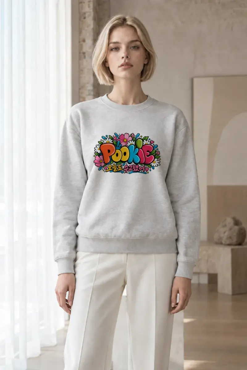 "Pookie Today Too" Heavy Blend Unisex Crewneck Sweatshirt | Gildan 18000