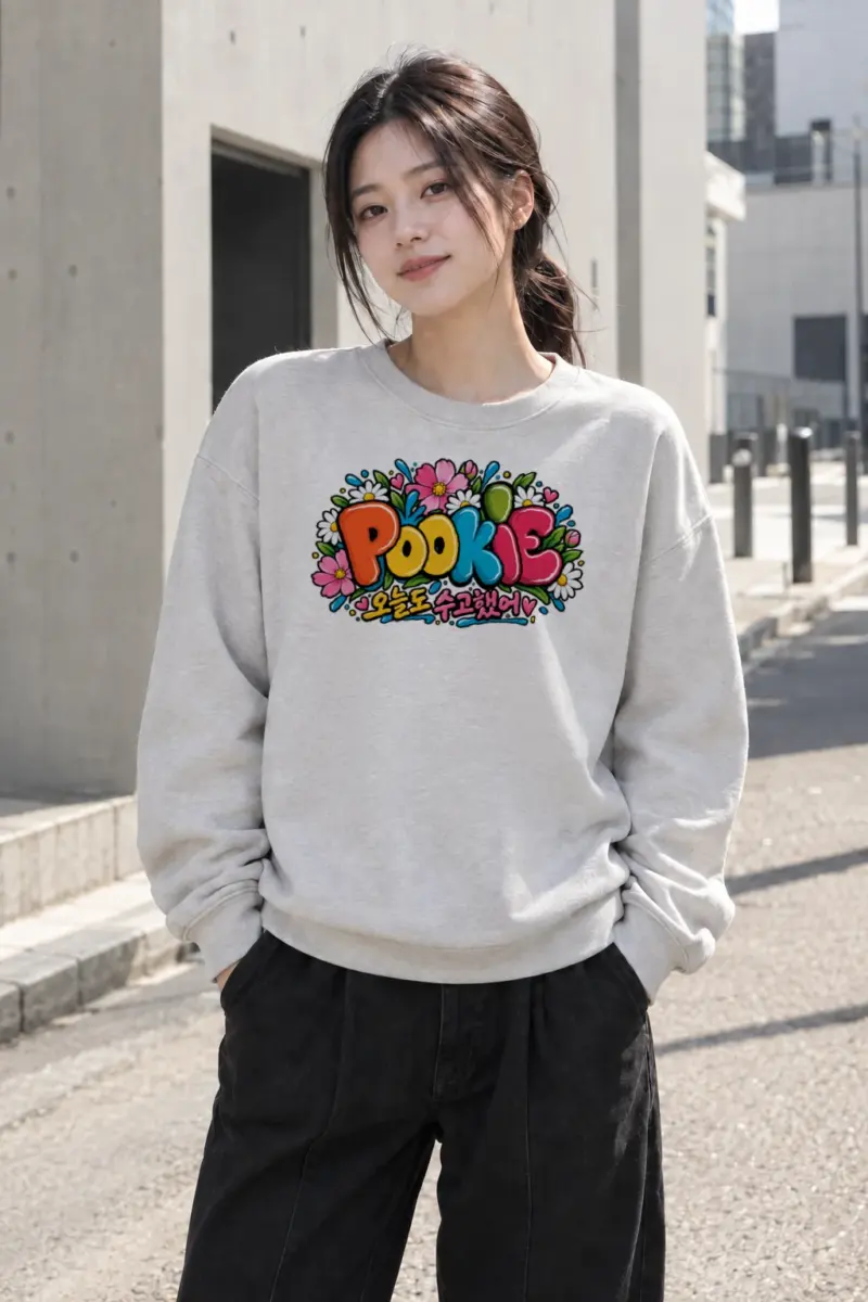 "Pookie Today Too" Heavy Blend Unisex Crewneck Sweatshirt | Gildan 18000