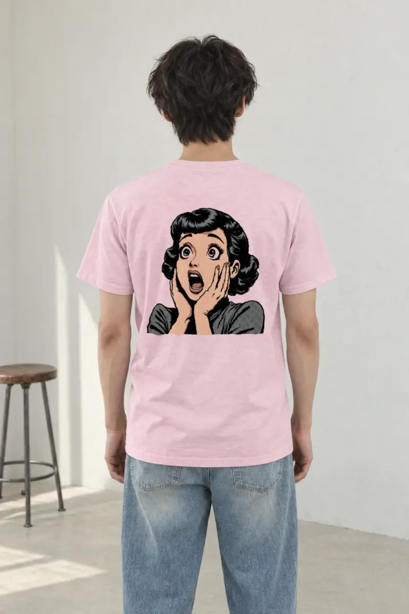 "Pop Art Surprise" Heavyweight Unisex Crewneck T-shirt | Gildan 5000