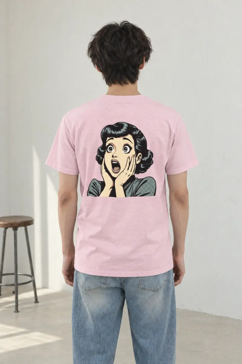 "Pop Art Surprise" Heavyweight Unisex Crewneck T-shirt
