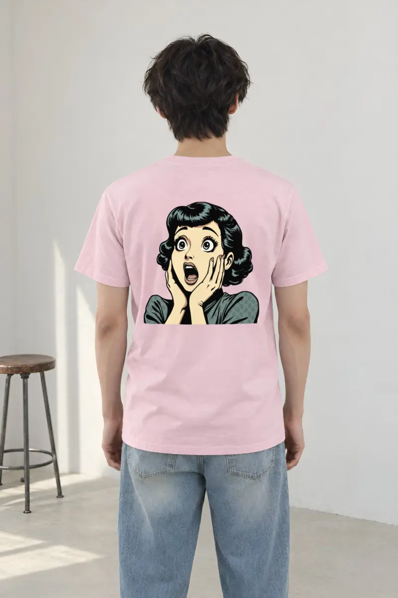 "Pop Art Surprise" Heavyweight Unisex Crewneck T-shirt