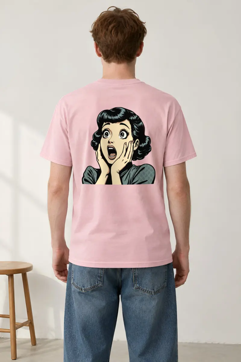 "Pop Art Surprise" Heavyweight Unisex Crewneck T-shirt