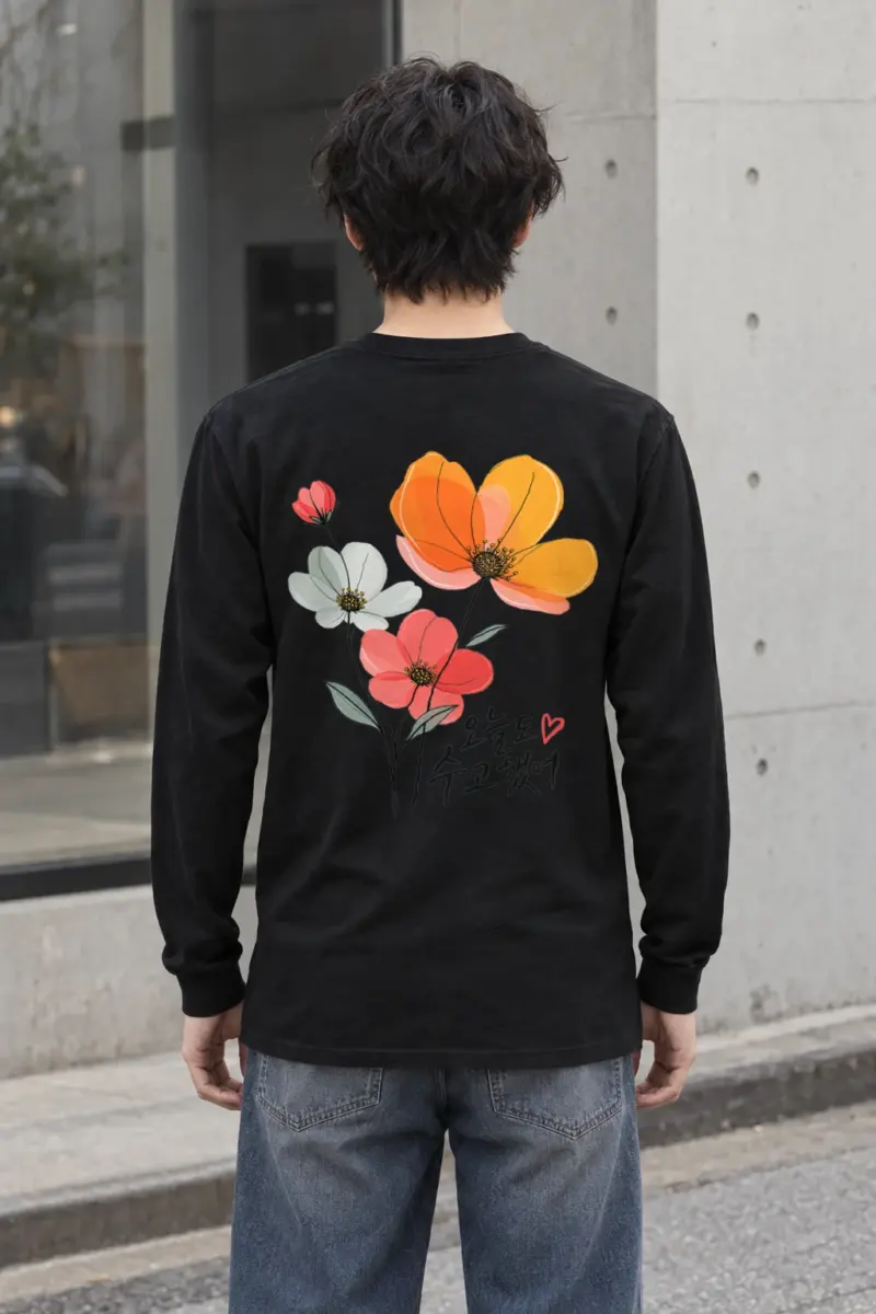 "Poppy Bouquet" Unisex Longsleeve T-shirt