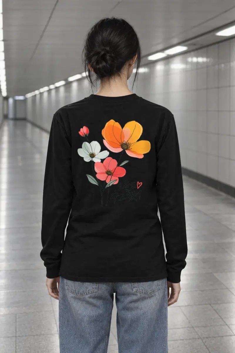 "Poppy Bouquet" Unisex Longsleeve T-shirt