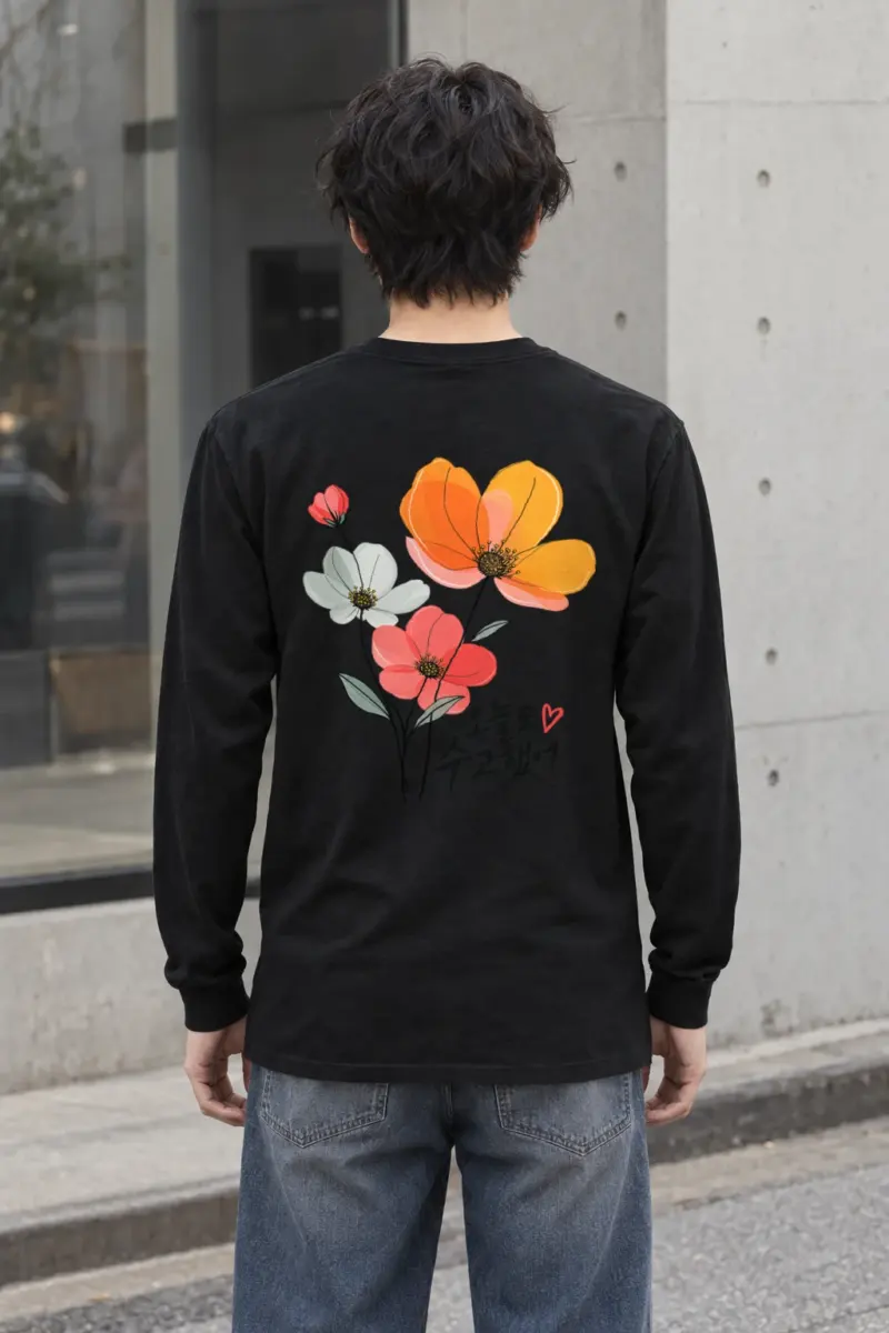"Poppy Bouquet" Unisex Longsleeve T-shirt