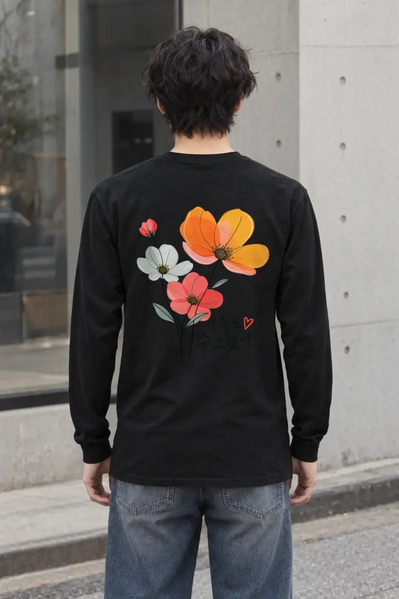 "Poppy Bouquet" Unisex Longsleeve T-shirt