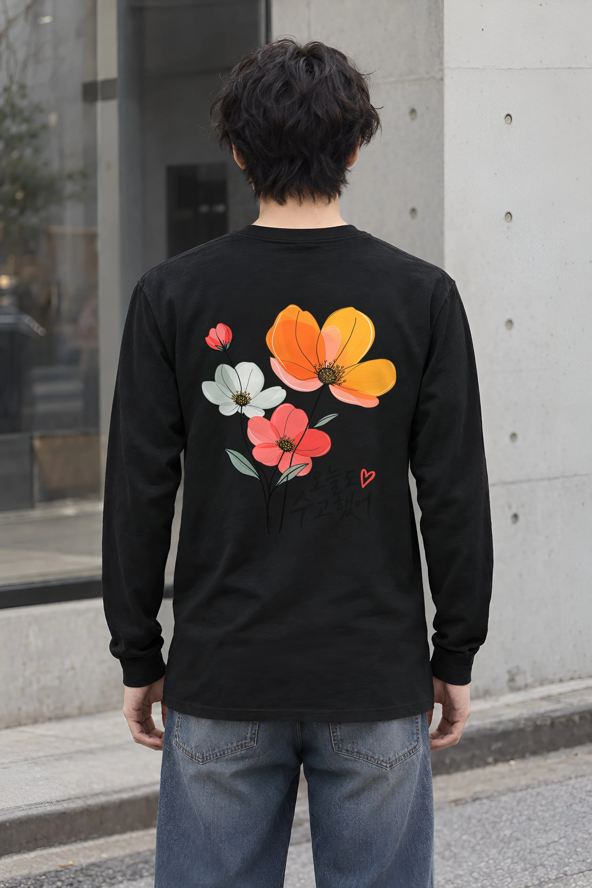 "Poppy Bouquet" Unisex Longsleeve T-shirt