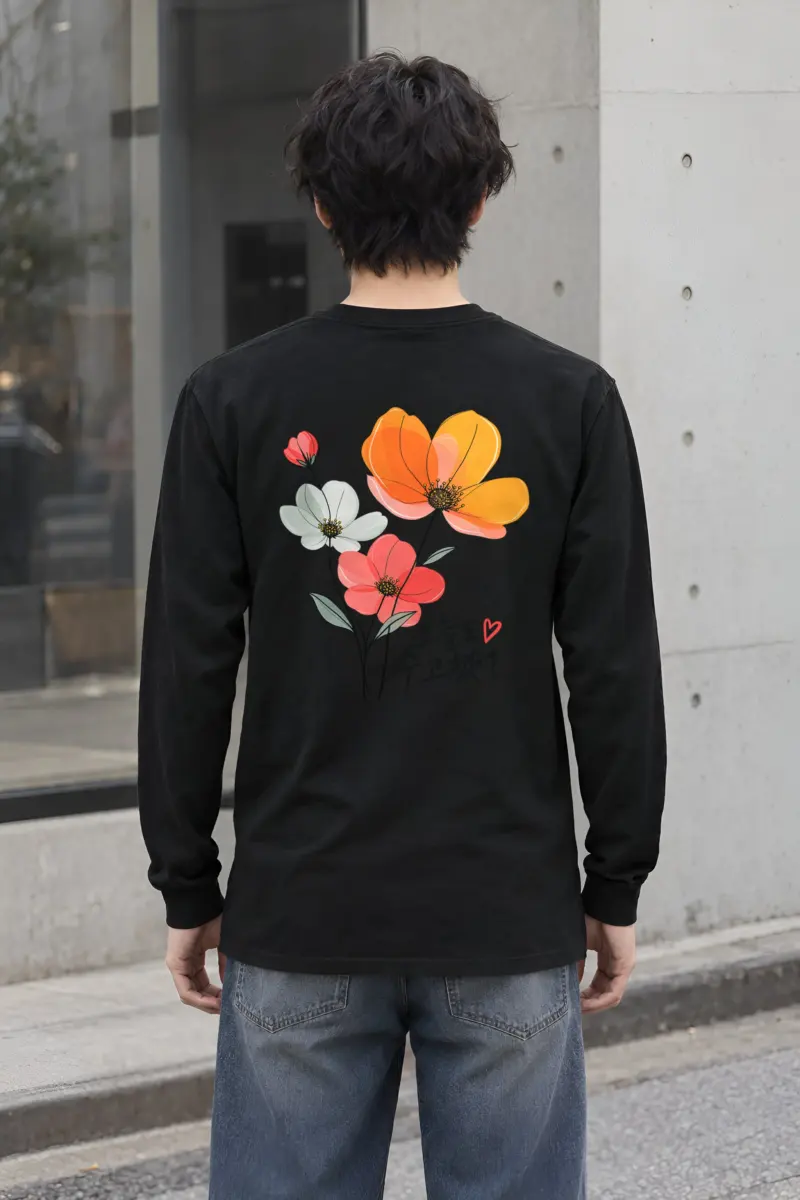 "Poppy Bouquet" Unisex Longsleeve T-shirt