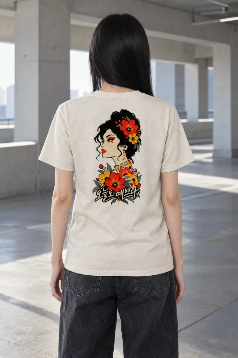 "Poppy Profile" Heavyweight Unisex Crewneck T-shirt | Gildan 5000