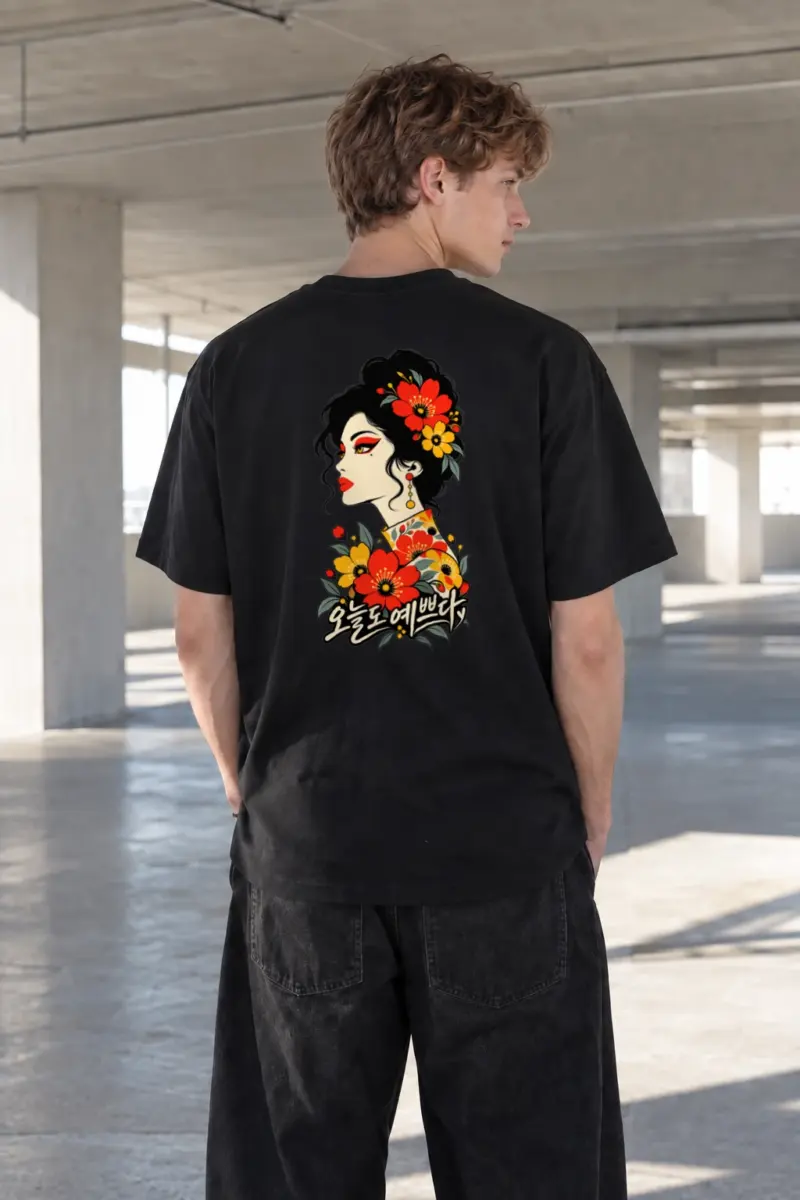 "Poppy Profile" Heavyweight Unisex Crewneck T-shirt | Gildan 5000