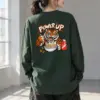 "Power Up Tiger" Unisex Longsleeve T-shirt | Gildan 2400