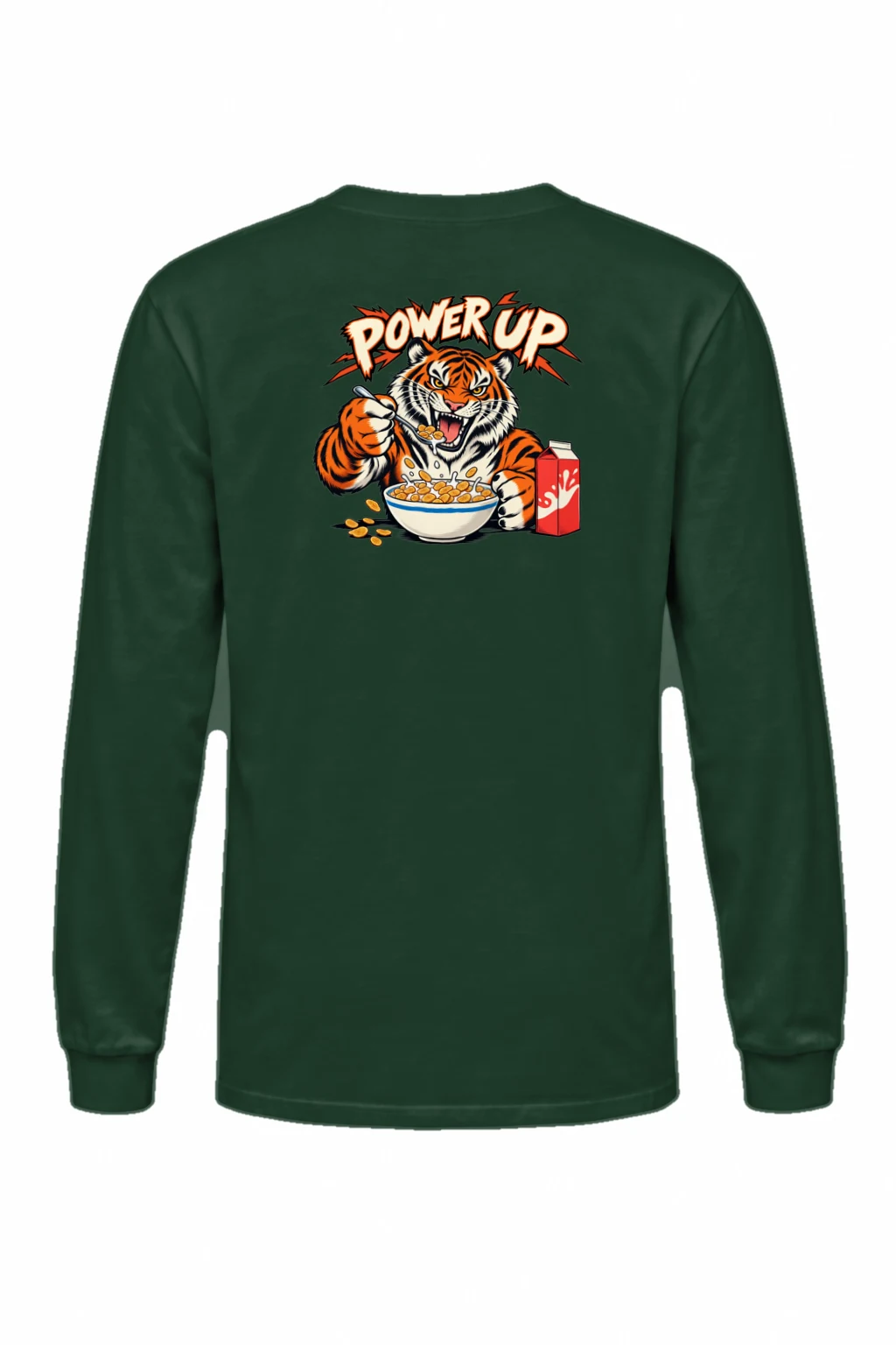 "Power Up Tiger" Unisex Longsleeve T-shirt | Gildan 2400