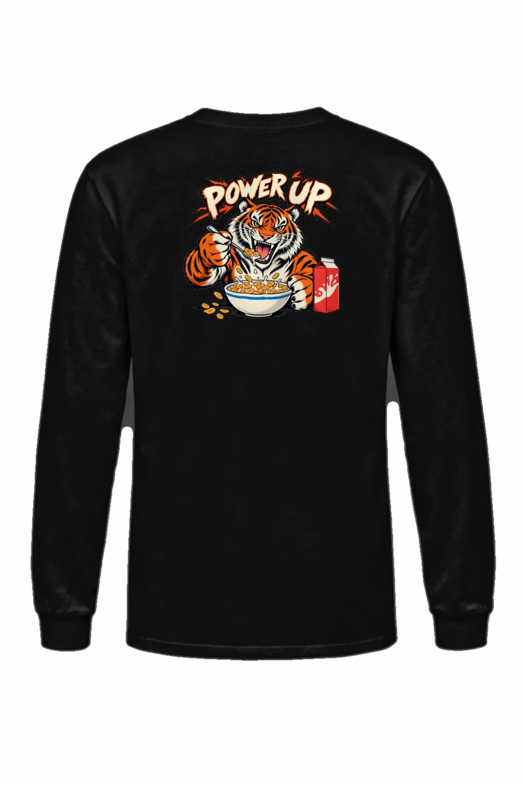 "Power Up Tiger" Unisex Longsleeve T-shirt | Gildan 2400