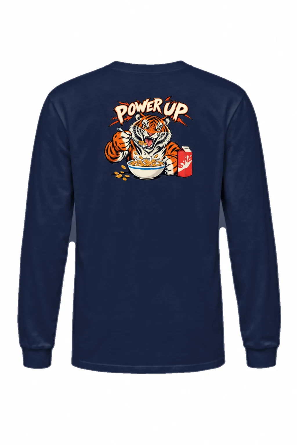 "Power Up Tiger" Unisex Longsleeve T-shirt | Gildan 2400