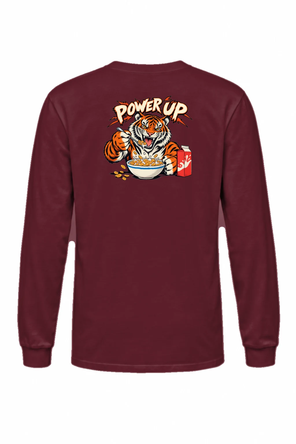 "Power Up Tiger" Unisex Longsleeve T-shirt | Gildan 2400