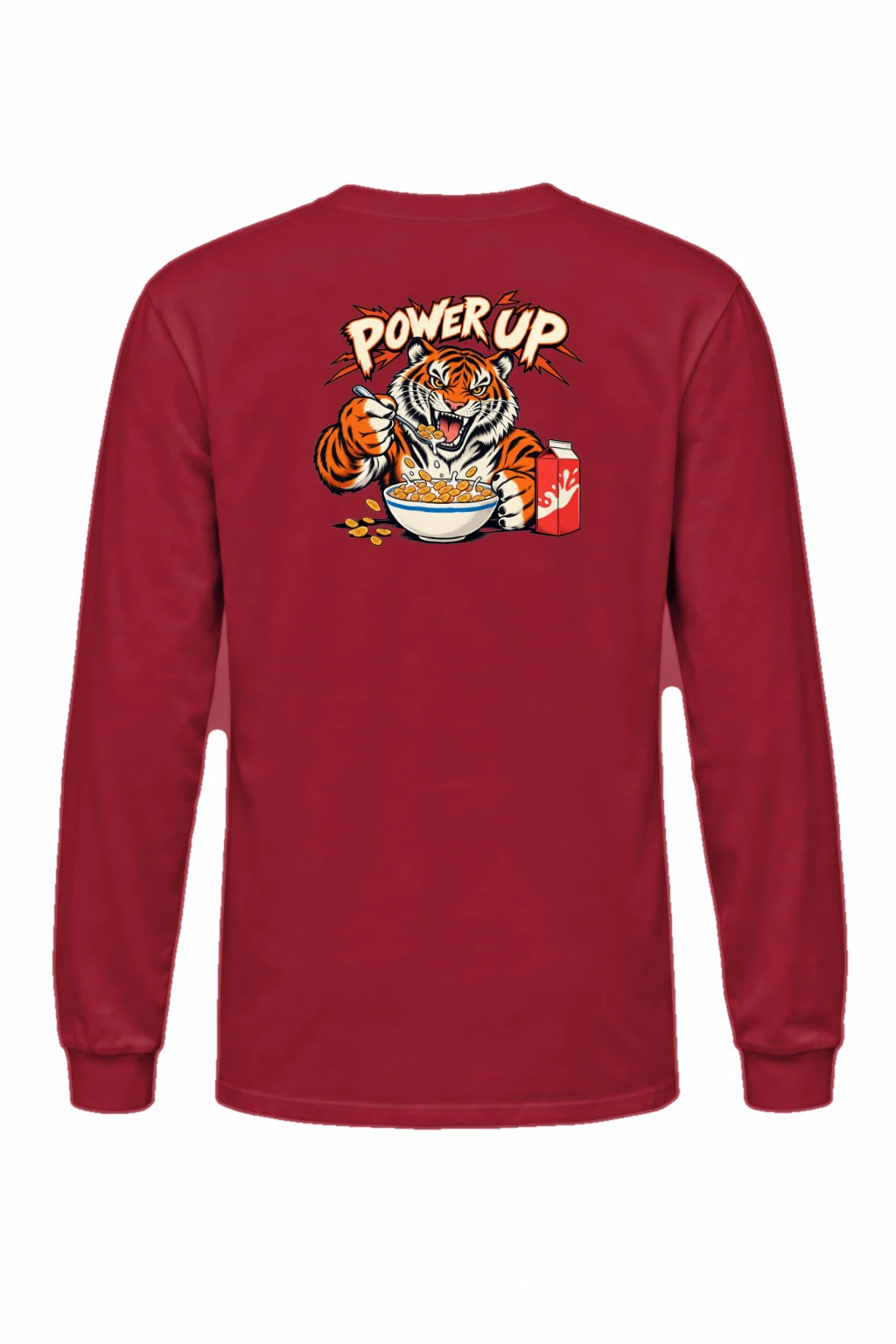 "Power Up Tiger" Unisex Longsleeve T-shirt | Gildan 2400