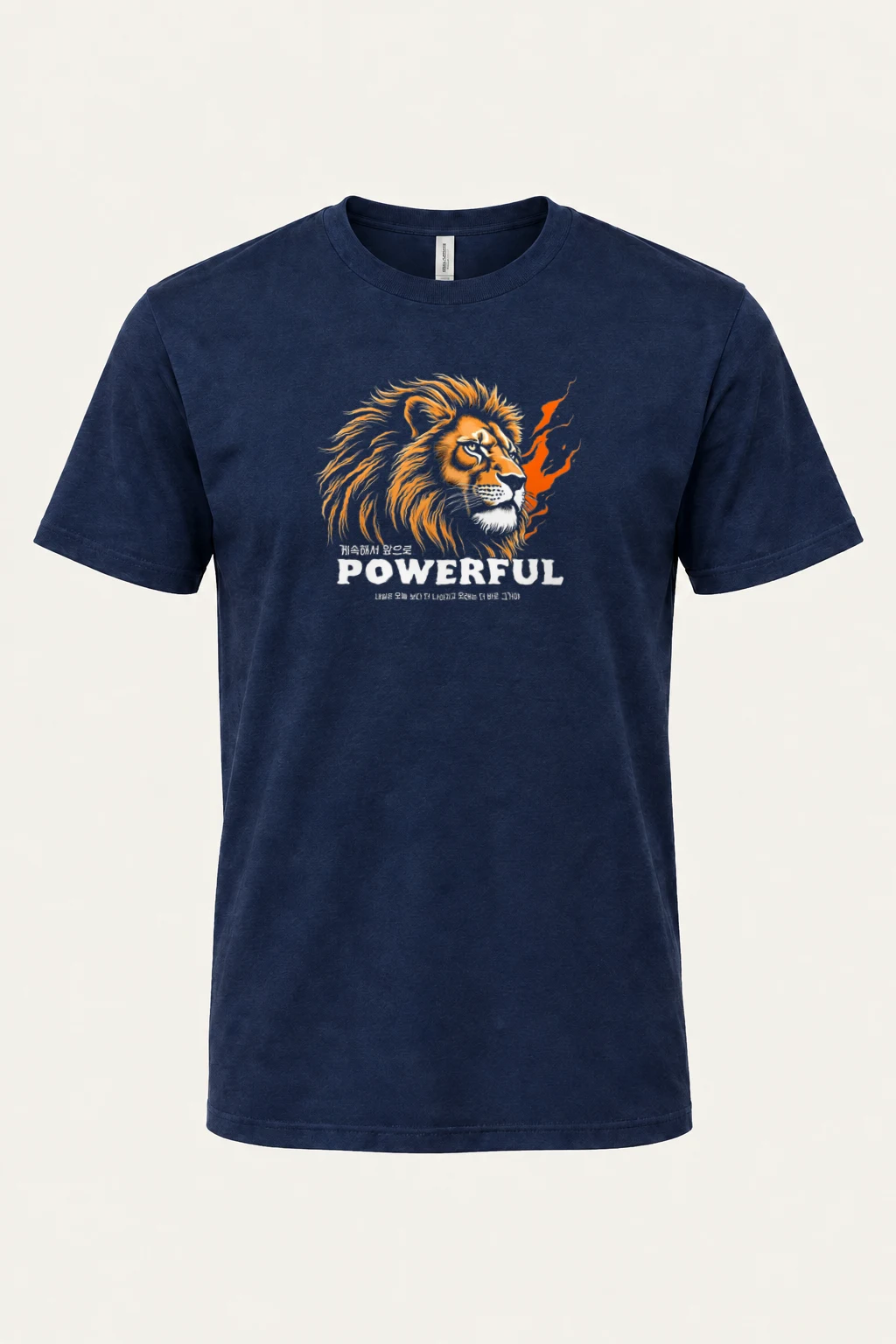 "Powerful Lion" Heavyweight Unisex Crewneck T-shirt | Gildan 5000