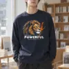 "Powerful Lion" Unisex Longsleeve T-shirt | Gildan 2400