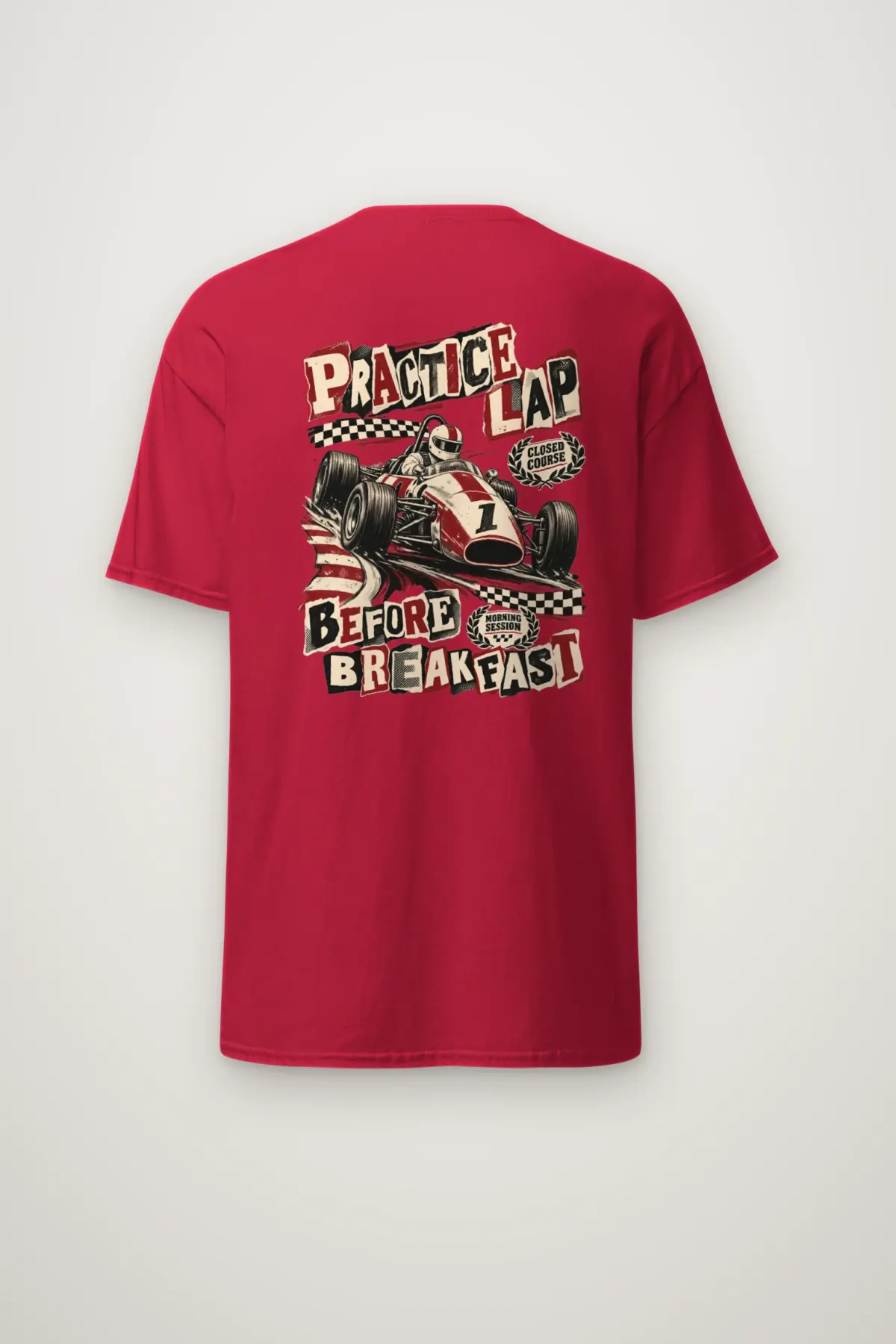 "Practice Lap Before Breakfast" Heavyweight Unisex Crewneck T-shirt