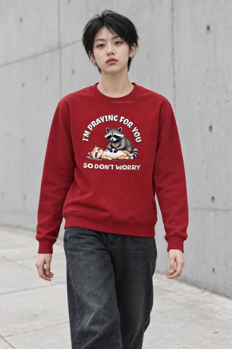 "Praying For You" Heavy Blend Unisex Crewneck Sweatshirt