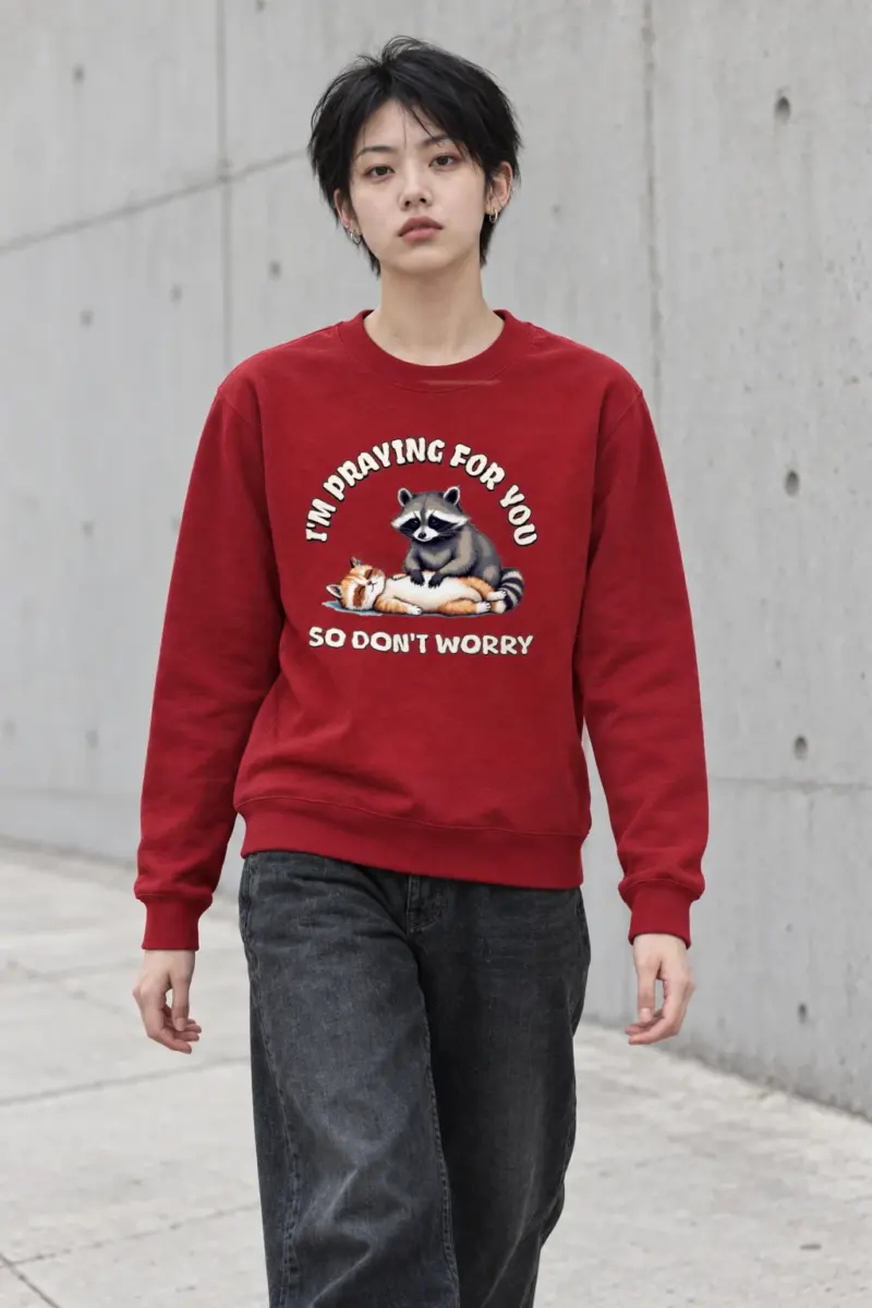 "Praying For You" Heavy Blend Unisex Crewneck Sweatshirt