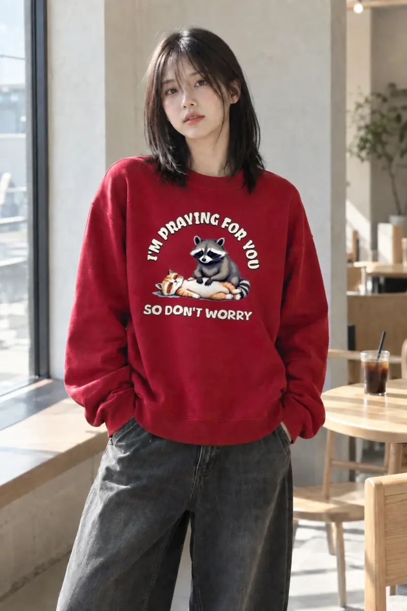 "Praying For You" Heavy Blend Unisex Crewneck Sweatshirt | Gildan 18000