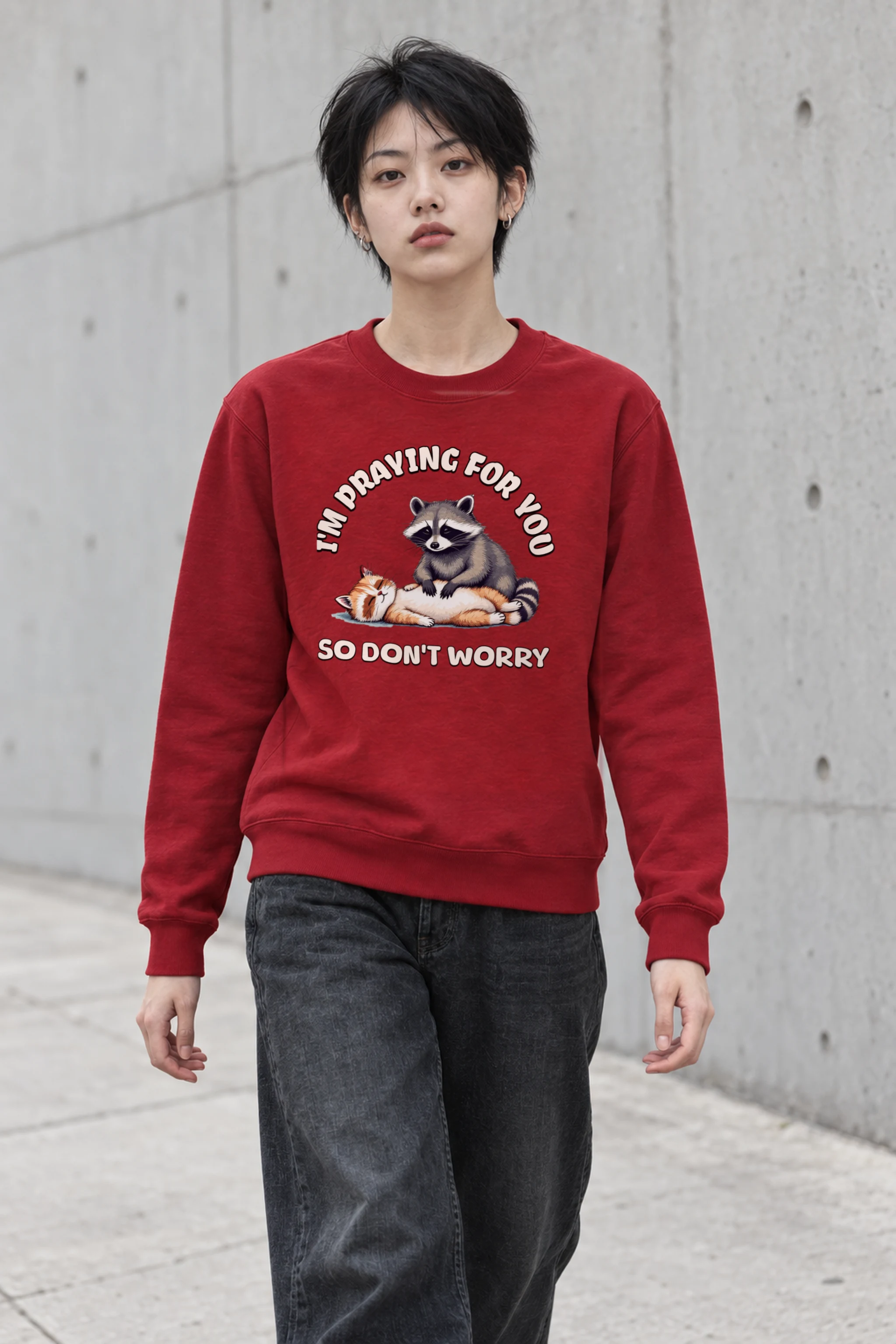 "Praying For You" Heavy Blend Unisex Crewneck Sweatshirt