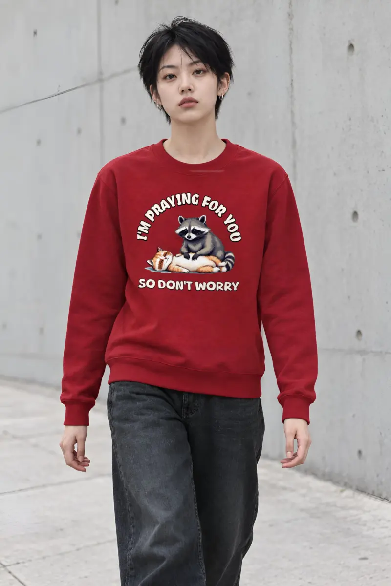 "Praying For You" Heavy Blend Unisex Crewneck Sweatshirt