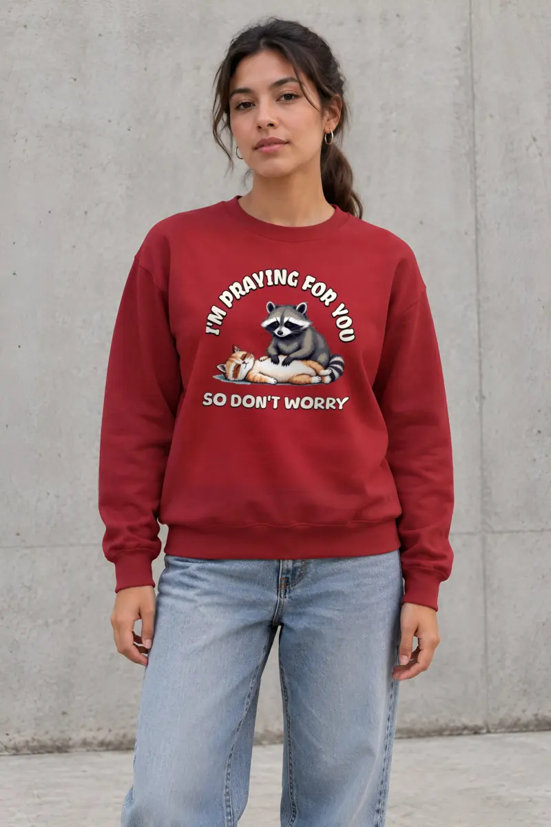 "Praying For You" Heavy Blend Unisex Crewneck Sweatshirt