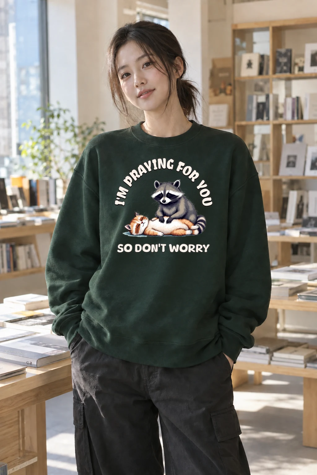 "Praying For You" Heavy Blend Unisex Crewneck Sweatshirt | Gildan 18000