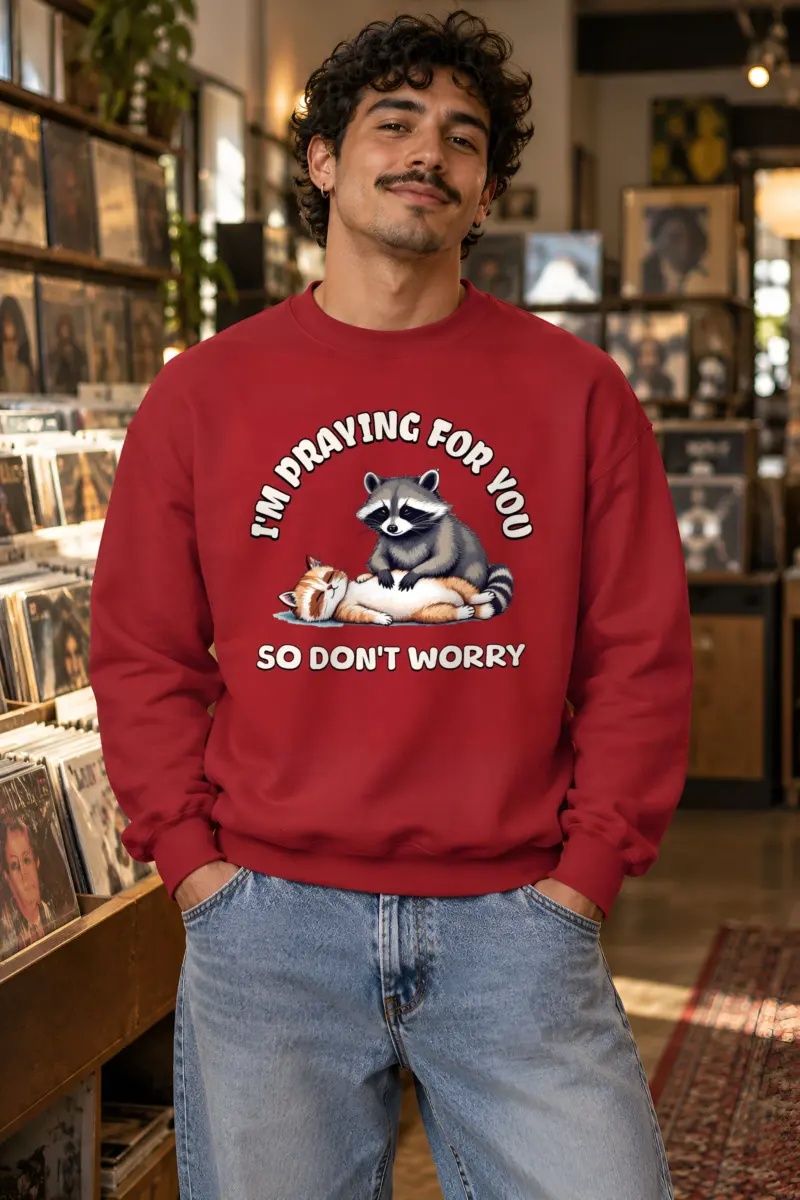 "Praying For You" Heavy Blend Unisex Crewneck Sweatshirt