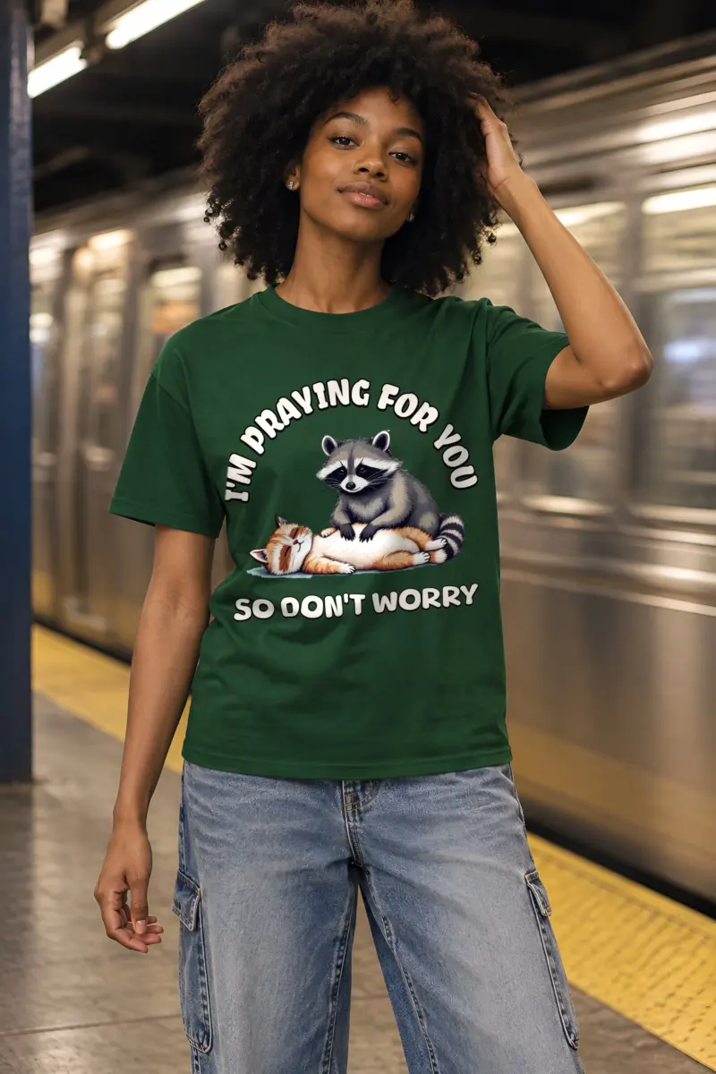 "Praying For You" Heavyweight Unisex Crewneck T-shirt