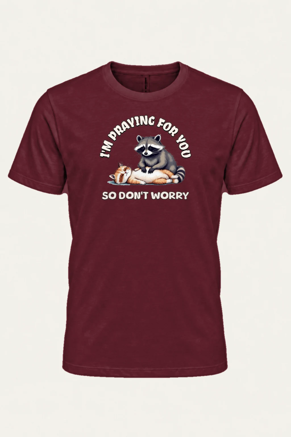 "Praying For You" Heavyweight Unisex Crewneck T-shirt | Gildan 5000