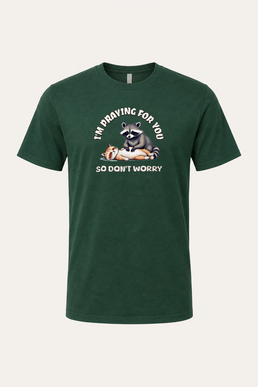 "Praying For You" Heavyweight Unisex Crewneck T-shirt | Gildan 5000