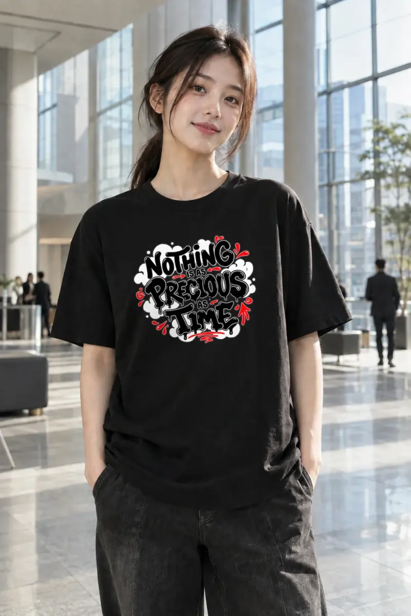 "Precious As Time" Heavyweight Unisex Crewneck T-shirt | Gildan 5000