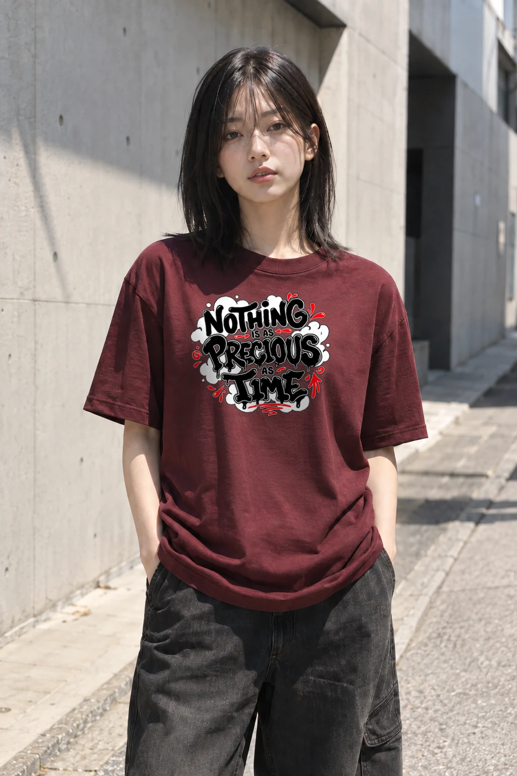 "Precious As Time" Heavyweight Unisex Crewneck T-shirt | Gildan 5000