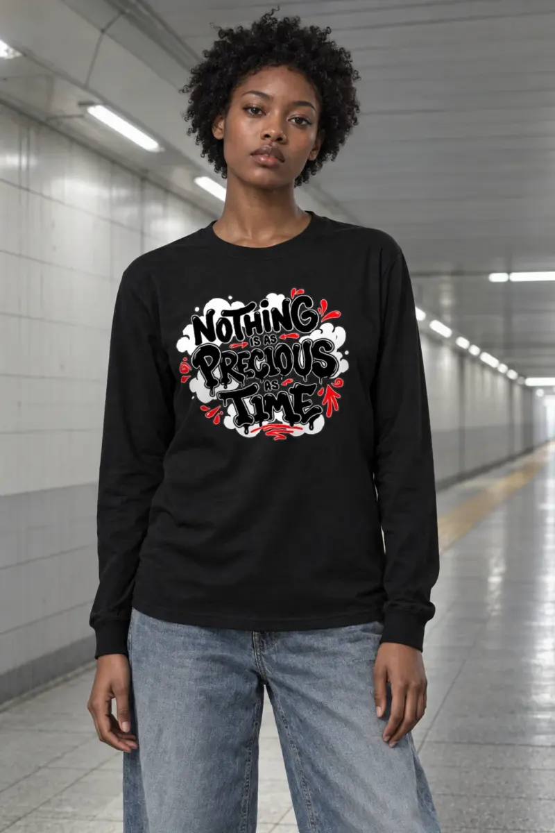 "Precious As Time" Unisex Longsleeve T-shirt | Gildan 2400